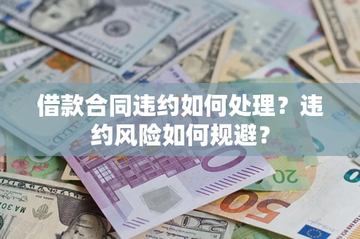 武汉借款合同违约如何处理？违约风险如何规避？
