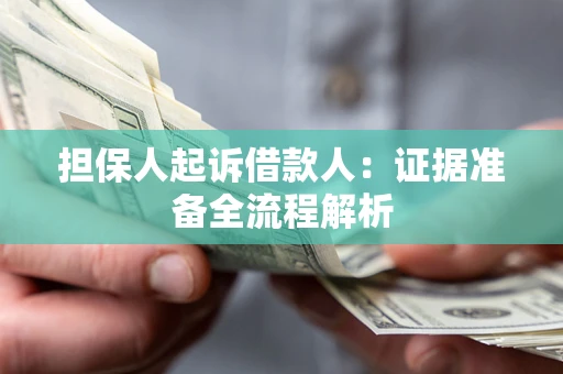 武汉担保人起诉借款人：证据准备全流程解析