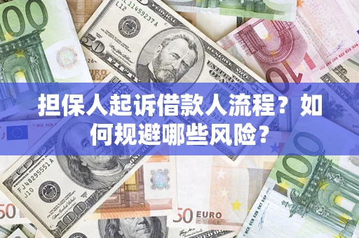 武汉担保人起诉借款人流程？如何规避哪些风险？
