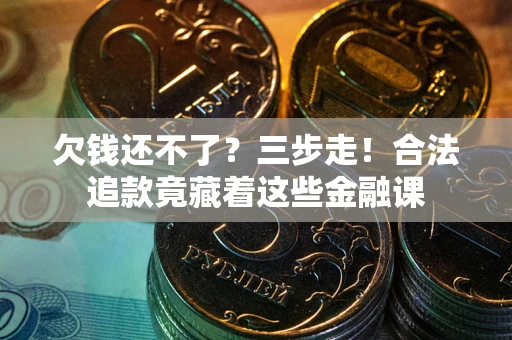 武汉欠钱还不了？三步走！合法追款竟藏着这些金融课