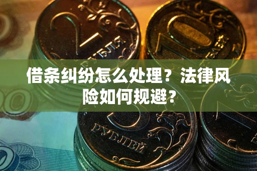武汉借条纠纷怎么处理？法律风险如何规避？