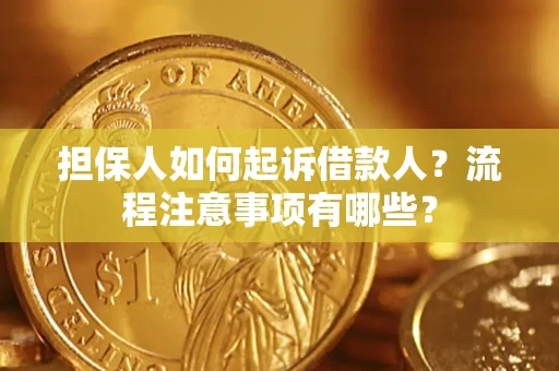 武汉担保人如何起诉借款人？流程注意事项有哪些？
