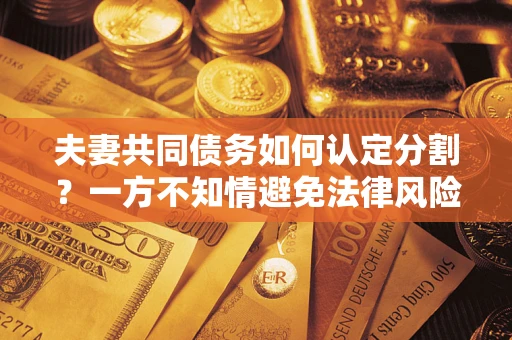 武汉夫妻共同债务如何认定分割？一方不知情避免法律风险必看！
